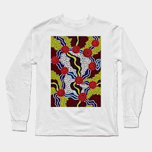 Aboriginal Art New Dots Long Sleeve T-Shirt